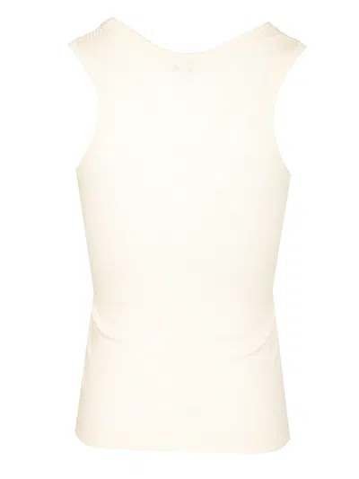 Loewe Anagram Tank Top Tops White In Neutral