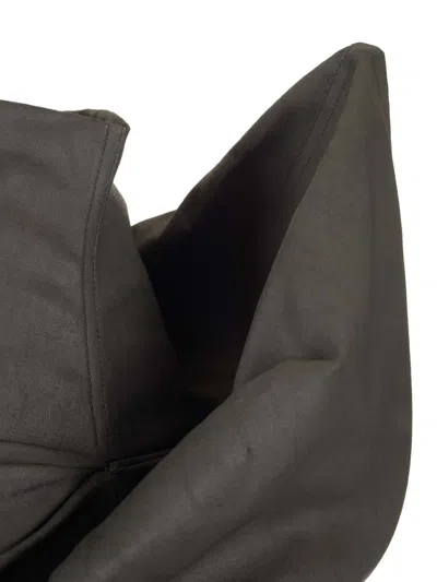 Rick Owens Asymmetrical Mini Skirt With Drape Dresses Black In Black