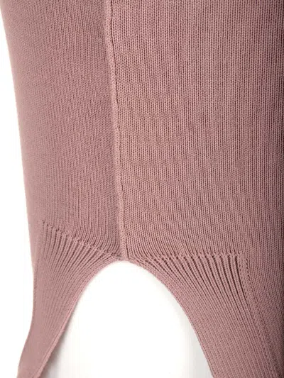 Rick Owens Asymmetric Midi Dress In Nude