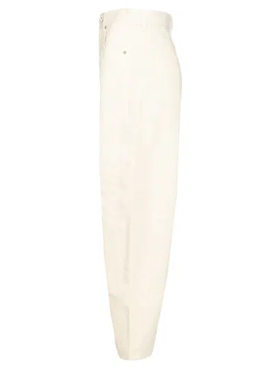 Loewe Denim Trousers With Belt Loops In Neutral