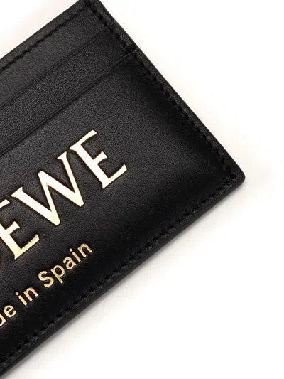Loewe Black Card Holder Wallets Black