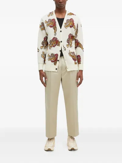Wacko Maria X Tim Lehi Tiger-patterned Cardigan In Metallic