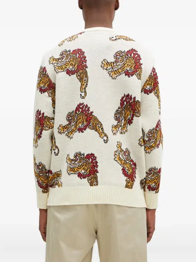 Wacko Maria X Tim Lehi Tiger-patterned Cardigan In Metallic