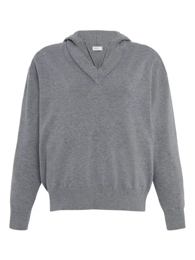 Rosetta Getty Hoodie Mit V-ausschnitt In Gray