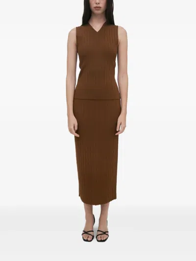 Rosetta Getty Geripptes Trägershirt
