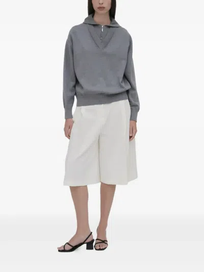 Rosetta Getty Hoodie Mit V-ausschnitt In Gray