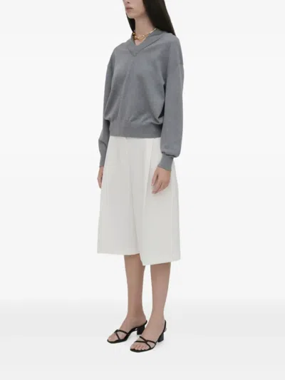 Rosetta Getty Hoodie Mit V-ausschnitt In Gray