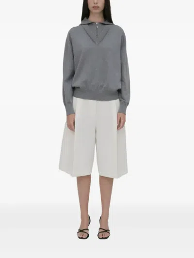 Rosetta Getty Hoodie Mit V-ausschnitt In Gray