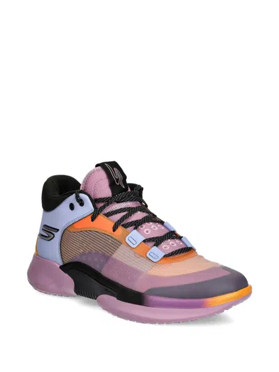 Skechers Skx Resagrip Perforated-panel Sneakers In Pink