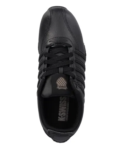 K-swiss Arvee Leather Sneakers In Black