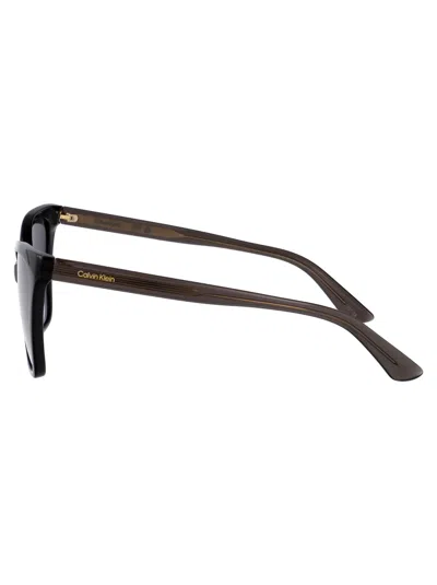 Calvin Klein Cat Eye Sunglasses Ck24507 S 001 In Black