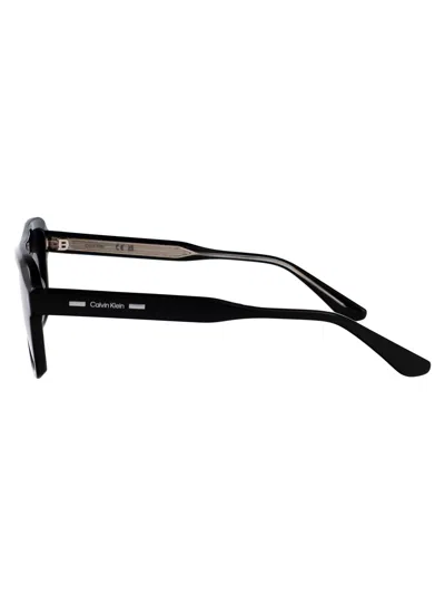 Calvin Klein Rectangular Sunglasses Ck24504 S 001 In Brown