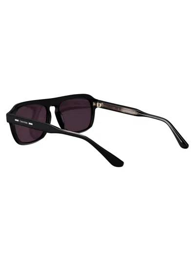 Calvin Klein Rectangular Sunglasses Ck24504 S 001 In Brown