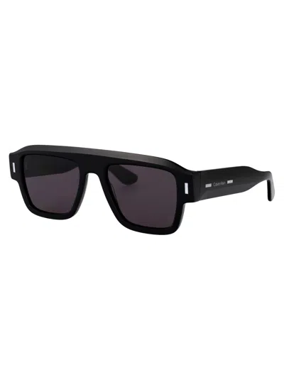 Calvin Klein Rectangular Sunglasses Ck25501 S 001