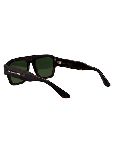 Calvin Klein Rectangular Sunglasses Ck25509 S 235 In Green