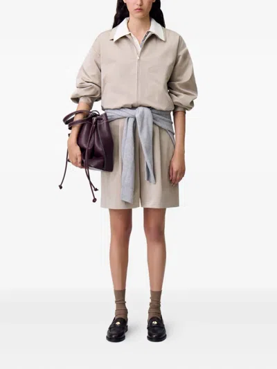 Claudie Pierlot Bermudas Mit Falten In White