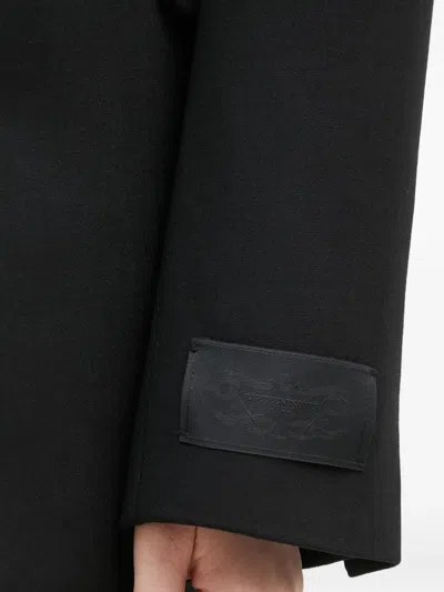Vetements Logo-patch Blazer In Black