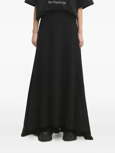 Vetements Logo-embroidered Flared Skirt