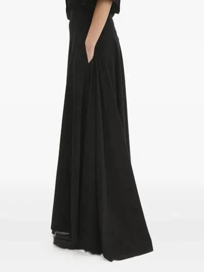 Vetements Logo-embroidered Flared Skirt