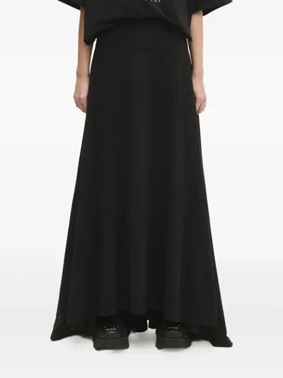 Vetements Logo-embroidered Flared Skirt