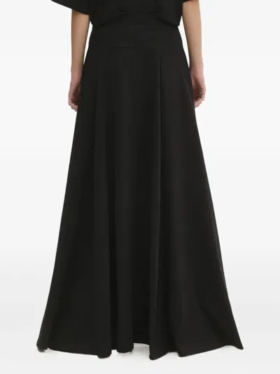 Vetements Logo-embroidered Flared Skirt
