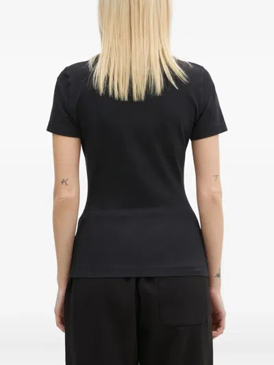 Vetements Slogan-print Short-sleeve T-shirt In Black