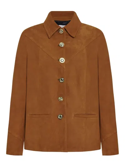 Rosetta Getty Wildlederjacke Mit Zierknöpfen