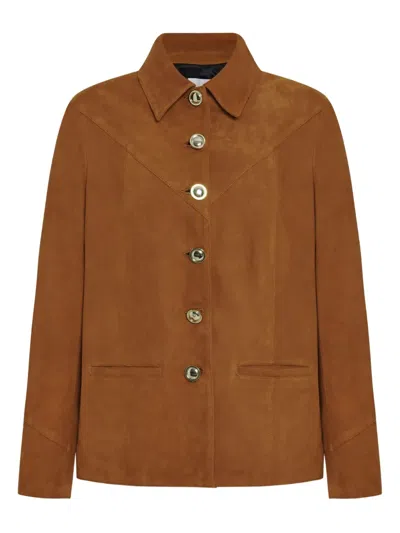 Rosetta Getty Wildlederjacke Mit Zierknöpfen