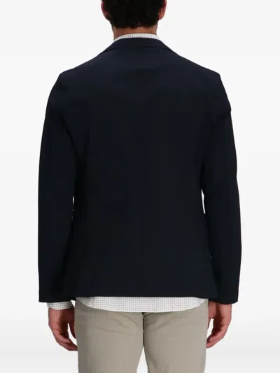 Hugo Boss Notched-lapels Single-breasted Blazer In Blue