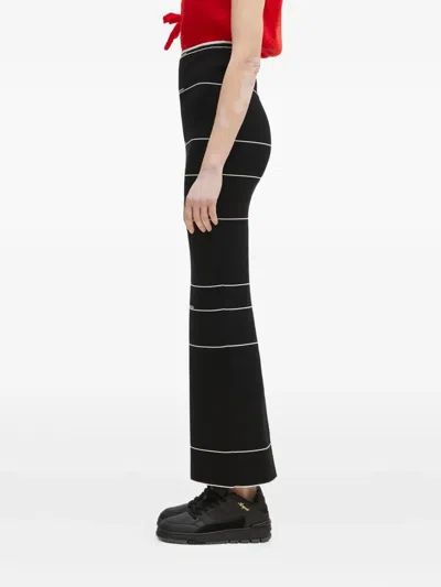 Vetements Stripe-detail Maxi Skirt In Black