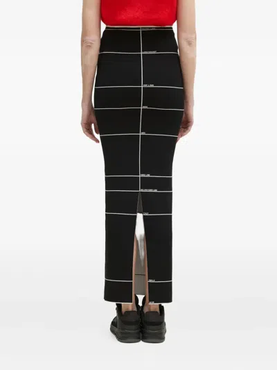 Vetements Stripe-detail Maxi Skirt In Black