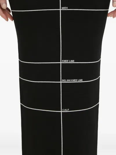 Vetements Stripe-detail Maxi Skirt In Black