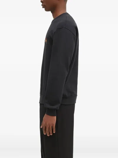 Wacko Maria X Tim Lehi Tiger-embroidered Sweatshirt In Black