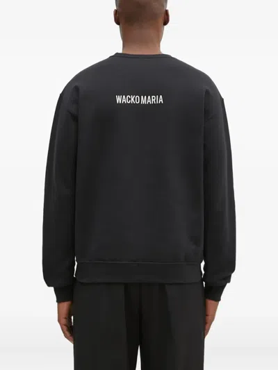 Wacko Maria X Tim Lehi Tiger-embroidered Sweatshirt In Black