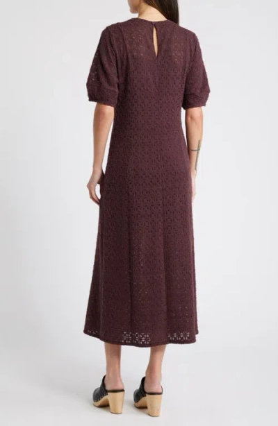 Treasure & Bond Brushed Lace Maxi Dress