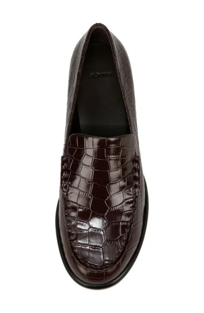 Vince Naomi Croco Embossed Loafers
