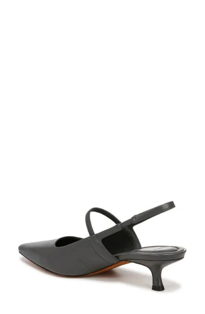 Vince Venice Slingback Pointed Toe Kitten Heel Pump