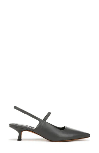 Vince Venice Slingback Pointed Toe Kitten Heel Pump