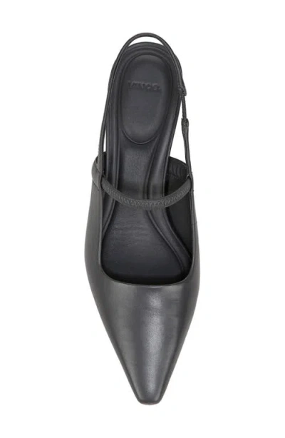 Vince Venice Slingback Pointed Toe Kitten Heel Pump