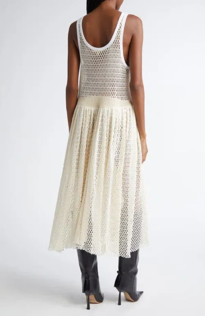 Diotima Pocomania Cotton Fishnet Midi Dress