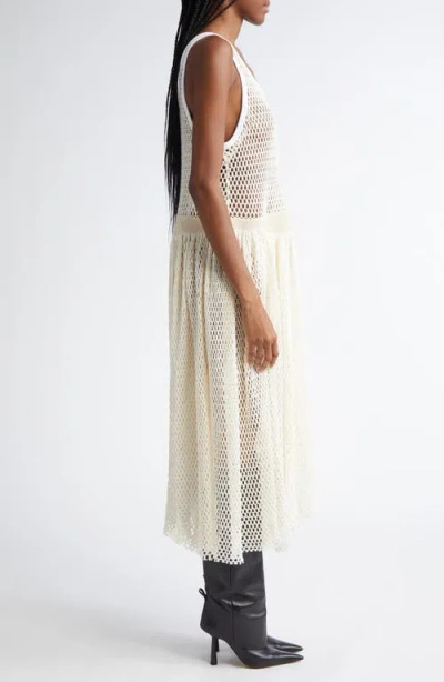 Diotima Pocomania Cotton Fishnet Midi Dress