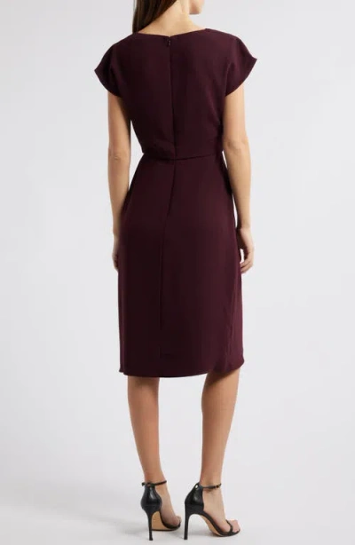 Amsale Cowl Neck Tulip Cocktail Dress