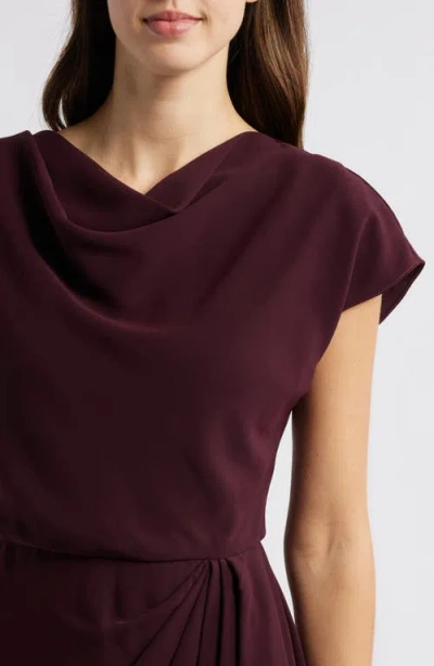 Amsale Cowl Neck Tulip Cocktail Dress