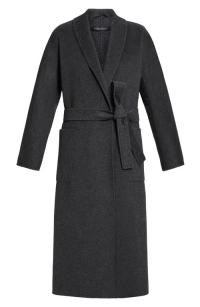 Marina Rinaldi Bondeno Tie Belt Double Face Virgin Wool Coat