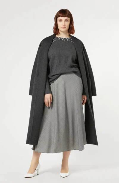 Marina Rinaldi Bondeno Tie Belt Double Face Virgin Wool Coat