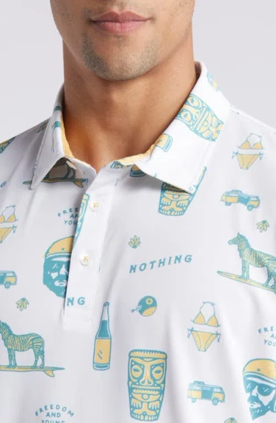 Swannies Jerry Icon Print Golf Polo