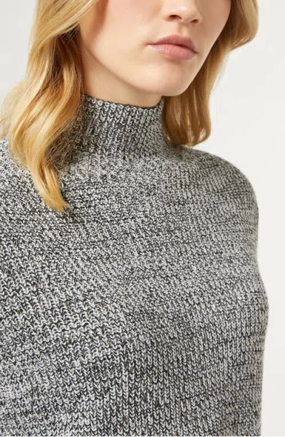Marina Rinaldi Kastel Wool Blend Turtleneck Sweater In Gray