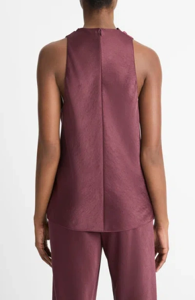 Vince Cowl-neck Bias Satin Top