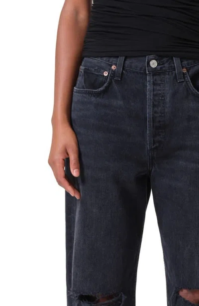 Agolde Kelly Ripped High Waist Relaxed Straight Leg Jeans