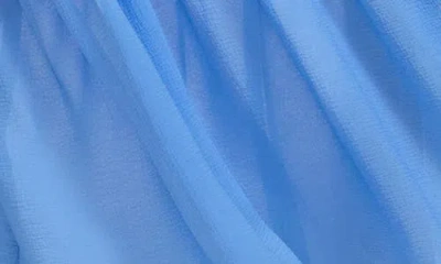 Ramy Brook Nikolai Shell Trim Maxi Cover-up Dress In Blue